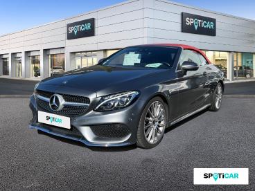 SPOTICAR Mercedes Classe C 220 D 170ch Sportline 9g-tronic/hifi Burmester Occasion - Coupé-cabriolet Diesel Gris Sélénite  Métallisée - Chambray Les Tours - 1203783225_1