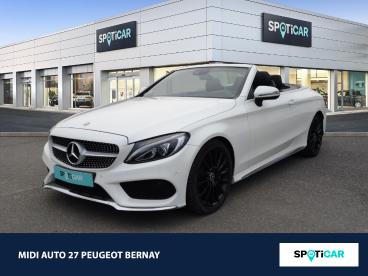 SPOTICAR Mercedes Classe C 220 D 170ch Sportline 9g-tronic Occasion - Coupé-cabriolet Diesel Blanc Diamant Brillante Designo - Bernay - 1203841394_1