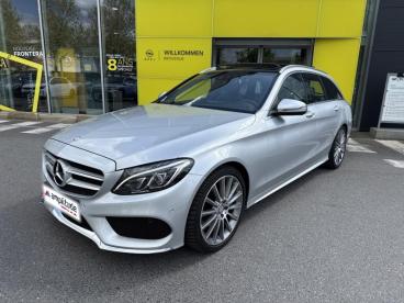 SPOTICAR Mercedes Classe C 220 D Sportline 9g-tronic Occasion - Break Diesel Argent Iridium - Vert Saint Denis - 1203984342_1