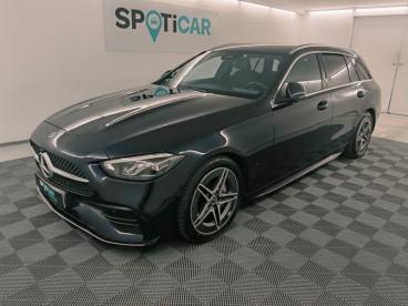 SPOTICAR Mercedes Classe C 200 D 163ch Amg Line Occasion - Break Hybride Bleu Cavansite Métallisé - Aubiere - 1204101924_1