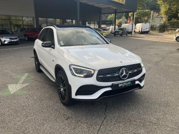 SPOTICAR Mercedes Glc 2.0 Glc 300 E Amg Line 4matic (x 253)  5 Portes  ( Occasion - Suv-4x4 Hybride Rechargeable Blanc - Tournon-sur-rhone - 1203683948_3