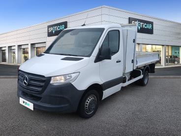 SPOTICAR Mercedes Sprinter Cab 519 Cdi 37 3.5t Propulsion Occasion - Utilitaire Diesel Blanc - Pontarlier - 1203899772_1