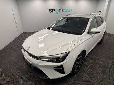 SPOTICAR Mg Mg5 5 Autonomie Standard 50kwh - 130 Kw 2wd Comfort Occasion - Break Electrique Blanc - Cognac - 1203954342_1