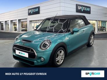 SPOTICAR Mini Cabrio Cooper S 192ch Euro6d-t Occasion - Coupé-cabriolet Essence Caribbean Aqua - Normanville - 1203975911_1