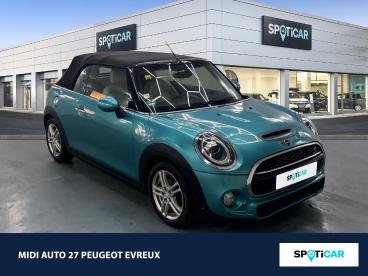 SPOTICAR Mini Cabrio Cooper S 192ch Euro6d-t Occasion - Coupé-cabriolet Essence Caribbean Aqua - Normanville - 1203975911_3