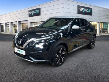 SPOTICAR Nissan Juke 1.0 Dig-t 117ch N-design Occasion - Suv-4x4 Essence Noir Kuro Métallisé+toit Gris Perle - Dizy - 1203935124_1