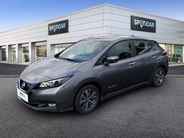 SPOTICAR Nissan Leaf 150ch 40kwh Acenta 2018 Occasion - Berline Electrique Gris Foudre - Abbeville - 1203734914_1