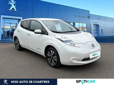 SPOTICAR Nissan Leaf 109ch 30kwh Tekna Occasion - Berline Electrique Blanc Lunaire - Fontenay Sur Eure - 1203868640_3