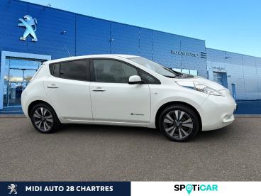 SPOTICAR Nissan Leaf 109ch 30kwh Tekna Occasion - Berline Electrique Blanc Lunaire - Fontenay Sur Eure - 1203868640_4