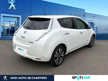 SPOTICAR Nissan Leaf 109ch 30kwh Tekna Occasion - Berline Electrique Blanc Lunaire - Fontenay Sur Eure - 1203868640_5