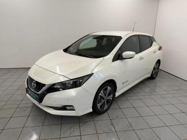 SPOTICAR Nissan Leaf 150ch 40kwh N-connecta 2018 Occasion - Berline Electrique Blanc Lunaire - Illzach - 1203908591_1