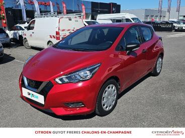 SPOTICAR Nissan Micra 1.0 71ch Visia Occasion - Citadine Essence Rouge Volcano - Saint Memmie - 1203991105_1