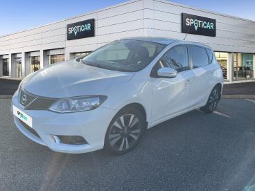 SPOTICAR Nissan Pulsar 1.2 Dig-t 115 N-connecta Xtronic // Gps + Camera + Occasion - Berline Essence Blanc Lunaire - Limoges - 1203810491_1