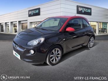 SPOTICAR Opel Adam 1.2 Twinport 70ch Unlimited Occasion - Citadine Essence Noir Black Jack - Vitry le francois - 1203997721_1