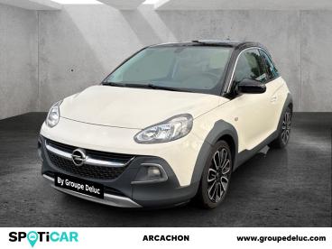 SPOTICAR Opel Adam Rocks 1.4 Twinport 87ch Easytronic 3.0 Start/stop Occasion - Citadine Essence Blanc Crème "white My Fire" - La Teste De Buch - 1203794944_1