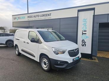 SPOTICAR Opel Combo Cargo Xl 950kg Bluehdi 100 S&s 3places / 14150ht Occasion - Utilitaire Diesel Blanc Icy - Caudan - 1203804009_1