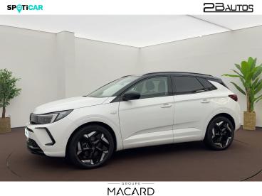 SPOTICAR Opel Grandland 1.6 Turbo 300ch Hybride Gse 4x4 Occasion - Suv-4x4 Hybride Rechargeable Blanc Arktis Brillant/toit Noir Karbon - Auch - 1204101661_1