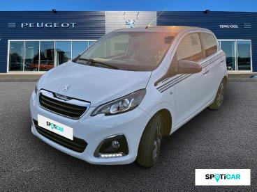 SPOTICAR Peugeot 108 1.2 Puretech Collection 5p Occasion - Citadine Essence Blanc Lipizan - Limoges - 1203760578_1
