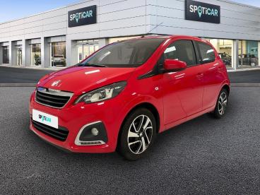 SPOTICAR Peugeot 108 1.2 82 Ch Allure 5p Occasion - Citadine Essence Rouge Scarlet - Landerneau - 1203799552_1
