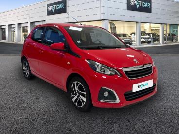 SPOTICAR Peugeot 108 1.2 82 Ch Allure 5p Occasion - Citadine Essence Rouge Scarlet - Landerneau - 1203799552_3