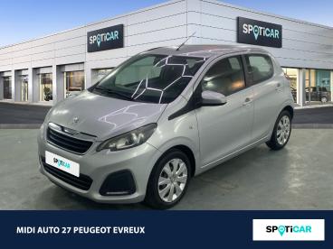 SPOTICAR Peugeot 108 1.2 Puretech Active 5p Occasion - Citadine Essence Gris Gallium - Normanville - 1203817694_1