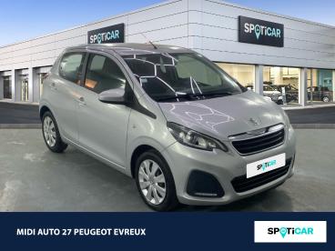 SPOTICAR Peugeot 108 1.2 Puretech Active 5p Occasion - Citadine Essence Gris Gallium - Normanville - 1203817694_3