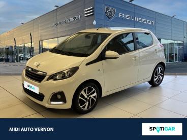 SPOTICAR Peugeot 108 1.0 E-vti Allure 5p Occasion - Citadine Essence Blanc Lipizan - La Chapelle Longueville - 1203828231_1