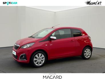 SPOTICAR Peugeot 108 Vti 72 Style S&s 4cv 3p Occasion - Citadine Essence Peinture Opaque Rouge Scarlet - Bias - 1203837834_1