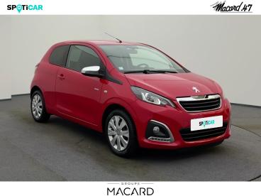 SPOTICAR Peugeot 108 Vti 72 Style S&s 4cv 3p Occasion - Citadine Essence Peinture Opaque Rouge Scarlet - Bias - 1203837834_3