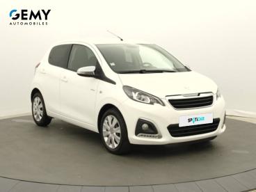 SPOTICAR Peugeot 108 Vti 72ch S&s Bvm5 Style Occasion - Citadine Essence Blanc - Vannes - 1203969799_3