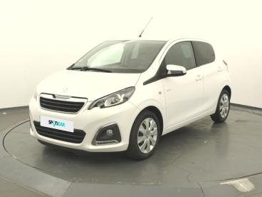 SPOTICAR Peugeot 108 Vti 72ch S&s Bvm5 Style Occasion - Citadine Essence Blanc - Vannes - 1204000787_1