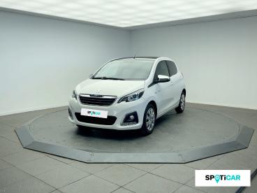 SPOTICAR Peugeot 108 Vti 72ch S&s Bvm5 Style Occasion - Citadine Essence Blanc - Tarbes - 1204028318_1