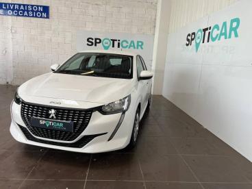 SPOTICAR Peugeot 208 1.2 Puretech 75ch S&s Active Occasion - Citadine Essence Blanc - Aurillac - 1203358599_1