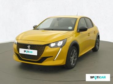 SPOTICAR Peugeot 208 Electrique 50 Kwh 136ch Roadtrip Occasion - Citadine Electrique Jaune - Les Gonds - 1203592224_1