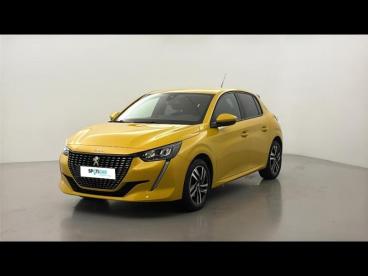 SPOTICAR Peugeot 208 1.2 Puretech 100ch S&s Allure Pack Eat8 Occasion - Citadine Essence Jaune - Chambray Les Tours - 1203645331_1