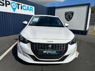 SPOTICAR Peugeot 208 Bluehdi 100 S&s Style Occasion - Citadine Diesel Blanc - Chemille - 1203667254_2