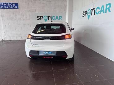 SPOTICAR Peugeot 208 E-208 136ch Active Occasion - Citadine Electrique Blanc Banquise (o) - Aurillac - 1203683628_5