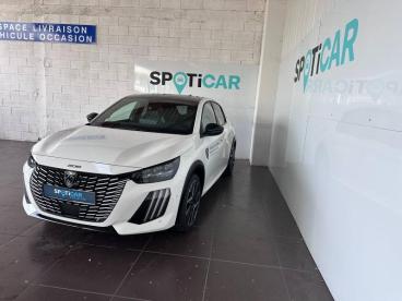 SPOTICAR Peugeot 208 E-208 156ch Gt Occasion - Citadine Electrique Blanc Banquise (o) - Aurillac - 1203710464_1
