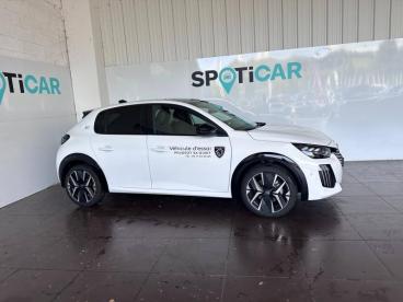 SPOTICAR Peugeot 208 E-208 156ch Gt Occasion - Citadine Electrique Blanc Banquise (o) - Aurillac - 1203710464_4