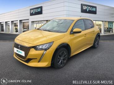 SPOTICAR Peugeot 208 E-208 136ch Style Occasion - Citadine Electrique Jaune - Belleville Sur Meuse - 1203735010_1
