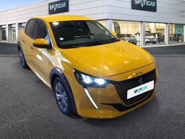 SPOTICAR Peugeot 208 Electrique 50 Kwh 136ch Allure Business Occasion - Citadine Electrique Jaune - Lormont - 1203742236_1