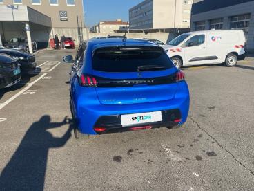 SPOTICAR Peugeot 208 E-208 136ch Allure Occasion - Citadine Electrique Bleu Vertigo (v) - Metz - 1203761983_5