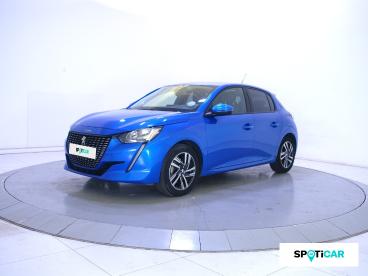 SPOTICAR Peugeot 208 Puretech 100 S&s Bvm6 Allure Occasion - Citadine Essence Bleu - Challans - 1203765145_1