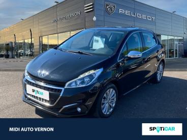 SPOTICAR Peugeot 208 1.2 Puretech 110ch Allure S&s 5p Occasion - Citadine Essence Noir Perla Nera - La Chapelle Longueville - 1203771174_1