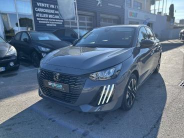 SPOTICAR Peugeot 208 Hybrid 100 E-dcs6 Allure Occasion - Citadine Hybride Gris Clair - Allauch - 1203911922_1
