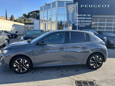 SPOTICAR Peugeot 208 Hybrid 100 E-dcs6 Allure Occasion - Citadine Hybride Gris Clair - Allauch - 1203911922_3