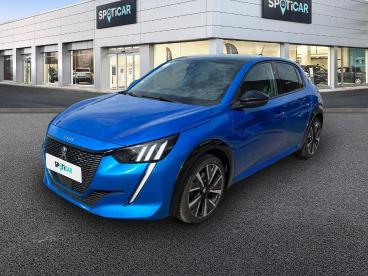 SPOTICAR Peugeot 208 1.2 Puretech 100ch S&s Gt Line Eat8 Occasion - Citadine Essence Bleu Vertigo - Elbeuf - 1204056044_1