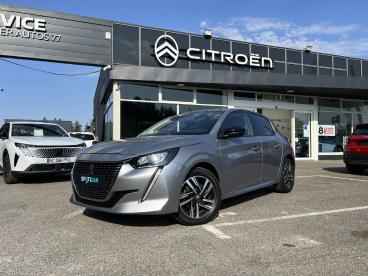 SPOTICAR Peugeot 208 Puretech 130 S&s Eat8 Allure Pack Occasion - Citadine Essence Gris Clair - Vert Saint Denis - 1204086605_2