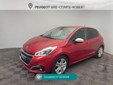SPOTICAR Peugeot 208 Puretech 82ch S&s Bvm5 Signature Occasion - Citadine Essence Peinture Vernis Rouge Elixir - Brie comte robert - 1204136093_1