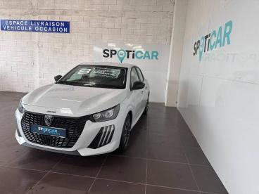 SPOTICAR Peugeot 208 1.2 Hybrid 110ch Style E-dcs6 Occasion - Citadine Hybride Blanc Okénite (m) - Aurillac - 1204145563_1